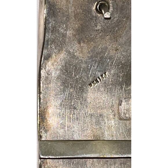 Vintage Mexico Belt Buckle with Mother of Pearl - Picture 4 of 8